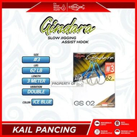 ASSIST HOOK RELIX NUSANTARA GS-02 | COLOR ICE BLUE | DOUBLE ASSIST HOOK, Ukuran no. 3| 62 lb