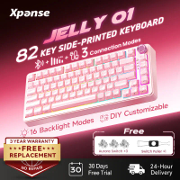 Xpanse X-Jelly01 82Keys Tri-Mode Mechanical Keyboard snow roller wireless keyboard Hot-swap gaming k