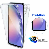360° Full Body Clear Cover For Samsung Galaxy A54 5G 2023 Case Front Back Protect Double Side Shell Samsun A 54 54A SamsungA54