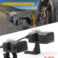 Universal Waterproof 9-24V USB Motorbike Handlebar Socket Splitter Charger Power Adapters for Honda Cb 400Sf 400Ss 500F 650R 750