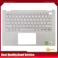 YUEBEISHENG 95%New/org palmrest For Dell Inspiron 13 7000 7391 palmrest US keyboard upper cover,100%tested