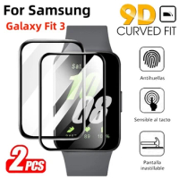 2PCS 5D Protective Film For Samsung Galaxy Fit 3 Smartwatch Screen Protector Anti Scratch Film for Galaxy Fit3 Not Glass