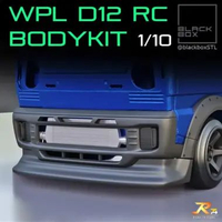 WPL D12 Body Kit B004 by Blackbox Design - RC Drift 3D Print WPL D12 Hitam