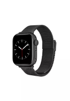 Daniel Wellington Smart Watch Mesh Strap Ashfield Black - DW Strap for Apple Watch 42, 44, 45mm