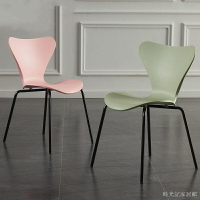餐桌椅 餐廳椅子 北歐椅子家用加厚靠背輕奢塑料餐椅現代簡約成人創意休閑餐廳桌椅
