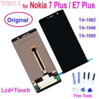 Original LCD for Nokia 7 Plus LCD 7Plus Display Touch Screen TA-1062 LCD Digitizer Assembly Replacment for Nokia E7 Plus LCD