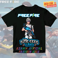 (BISA COD) KAOS BAJU ANAK FF KARAKTER FF ELITE CEES GANK VERSI SCAR MEGALODON FREE NAMA / KAOS TSHIR