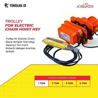 Kobachi Trolley Electric Chain Hoist Block 1 2 3 5 Ton Takel Katrol Rantai Elektrik Japan Tech 1 Ton