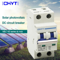 ICHYTI 2P DC 1000V 600V Solar Mini Circuit Breaker 6A 10A 16A 20A 25A 32A 40A 50A 63A DC MCB for PV System