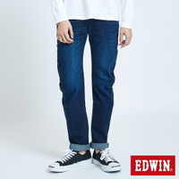 EDWIN E-FUNCTION雙彈3D直筒牛仔褲 -男款 中古藍
