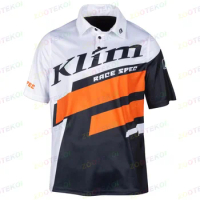 2023 New Men's KLIM RACE SPEC F1 Racing Motorcycle Short Sleeve Polo Shirt Fast Dry And Breathable C