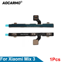 Aocarmo 1Pcs Power On/Off Volume Button Flex Cable For Xiaomi Mi Mix 3 mix3 Replacement Parts
