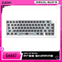 Zuoya Gmk67 Wireless Mechanical Keyboard Gasket Kit 2.4g Wireless RGB Hot Swappable Backlit Bluetooth 3 Mode Customized Keyboard