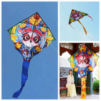 Free Shipping Chinese Traditional kites flying for kids kites panda kites wind kite line ripstop beach games outdoor play toy