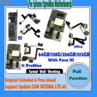 100% Original Unlock Mainboard For IPhone 11 Pro Max Motherboard Clean ICloud Support Update Logic Board 64GB 128GB 256GB 512GB