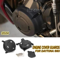Motorcycle Accessories For Daytona 660 2024 New Engine Cover Set Daytona660 DAYTONA 660 Protection Cover Engine Guard