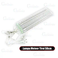 LAMPU LED RGB METEOR 8 PCS 50CM L019 LAMPU FITUR METEOR JATUH LAMPU DEKORASI RUMAH