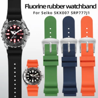 20mm 22mm Fluorine rubber watchband For Seiko SKX007 SRP777J1 for CITIZEN Diving Sport Waterproof Men Wrist Band Bracelet strap
