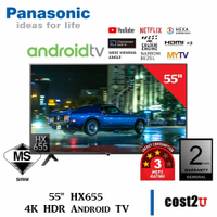 Panasonic MX650 (50"/55") LED 4K HDR  TV | TH-50MX650K TH-55MX650K (Android evision evisyen  TV Set 