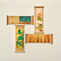 中國古代名畫書法仿卷軸冰箱貼遼寧博物館藏品瑞鶴圖萬歲通天帖