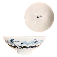 【金正陶器】SNOOPY史努比日本製瓷器 和風SNOOPY茶碗(平輸品)