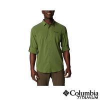 Columbia哥倫比亞 男款-鈦Cirque River 酷涼快排長袖襯衫-綠色 UAE47620GR/IS