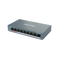 HIKVISION 8CH PoE Switch, DS-3E0109SP-E Unmanaged PoE LAN Switch, PoE LAN Network Switch