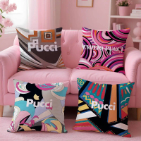 [HOT NYRD KHG 121 ] Fashion E-Emilio P-Pucci Pillow Case Pattern Printed Pillowcase for Living Room 