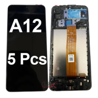 Wholesale 5Pieces/Lot 6.5" Display For Samsung A12 LCD A125 A125F Lcd Screen Display With Touch Assembly For Samsung A12 Frame