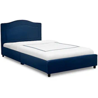 Upholstered Twin Bed Navy Blue bed frame bed frame for baby toddlers bedroom furniture toddlers bedroom furniture