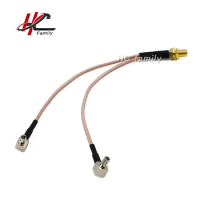 15cm 0.5 ft 3G 4G antenna SMA Female to TS9 Connector Splitter Combiner RF Coaxial Pigtail Cable for 3G 4G Modem router