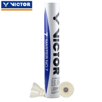 100% Original Victor No.7 Shuttlecocks Badminton Shuttle Goose Feather Ball For Training Shuttlecocks Feather