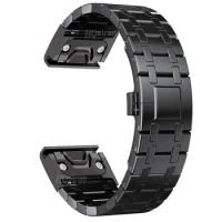 Stainless Steel Strap for Garmin Fenix 7 6X Pro 5X 5 3HR Metal Bracelet for Garmin Band 22mm 26mm Smart Watch Replacement Belt