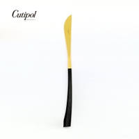 葡萄牙 Cutipol NOOR系列個人餐具-23cm主餐刀(黑金)
