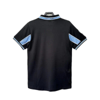 Áo Lazio Rì Trô 98 sân khách - logo thêu - vải cotton cao cấp - patch nhung đầy đủ