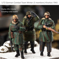 1/72 German Combat Team Winter (3 members) Kharkov 1943 Finished Colored Soldier Model