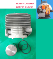 ชุดลูกสูบกระบอก 1E48FP ขนาด 48 มม. สำหรับเครื่องยนต์เบนซิน 2T 6300 63cc เครื่องเป่าใบไม้แบบสะพายหลัง