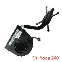 For Lenovo ThinkPad Yoga 370 CPU Cooling Fan w/Heatsink 01HW758 01HW757