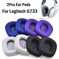 2Pcs Ear Pads Replacement Earpads for Logitech G733 Wireless Headphones Earphone Earmuff