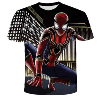 Classic Spider Man movie hero 3D printed adult childrens T-shirt top for daily leisure comfort trendy clothing sports tops