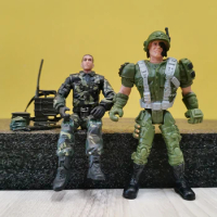 ViiKONDO 1/18 Action Figures Toy 3.75in Movable Joint China PLA World Peacekeeper vs Green Army Ranger Fun Military Soldier Gift