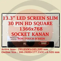 LCD LED Laptop 13.3" SLIM 30 PIN HD 1366x768 SQUARE B-RIGHT (Socket Kanan ) NT133WHM-N61 B133XTN03.1