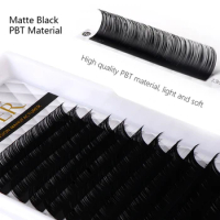 Befer 12 Rows Individual Eyelash Extension C/CC/D Curl Matte Black Classical Lashes Natural Soft Mak