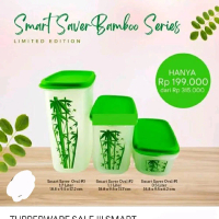 Tupperware Smart Saver Bamboo Series 3 Ukuran Limited Edition