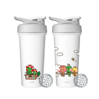 【Blender Bottle】Strada Sleek不鏽鋼｜LINE FRIENDS minini 按壓防漏水壺740ml(BlenderBottle/保溫杯)