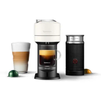 Vertuo Next Coffee and Espresso Maker by De'Longhi with Aeroccino Milk Frother, White