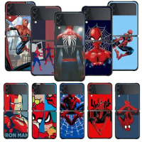 Super Hero Marvel Spider-Man Phone Case For Samsung Galaxy Z Flip 5G Z Flip3 5G Z Flip4 Z Flip4 5G Z Flip5 5G Cover Hard Case