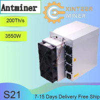 New Antminer Bitcoin Miner S21 200T 3500W Asic Miner , SHA-256 Free Shipping