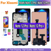 Tested Original For Redmi Note 12Pro Plus 12 Pro+ For Xiaomi Redmi Note 12 Pro 22101316C Lcd Touch Display Screen Assembly