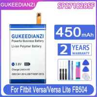 GUKEEDIANZI Replacement Battery SP271828SF 350mAh/450mAh For Fitbit Lite Versa1 Versa2 Versa3 FB504 FB415 FB505 Versa 1 2 3